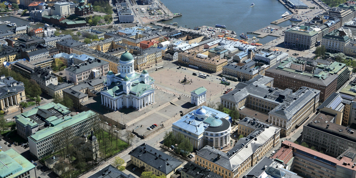 Kaupunkikeskustan ilmakuva